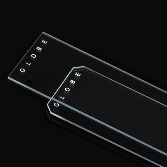 Plain Slides, 45° Beveled Edge, Clipped Corners. 144 Pack