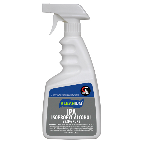 Kleanium 99.8% Pure IPA Isopropyl Alcohol - 700ml Trigger Spray - 12 pack