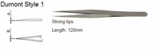 Dumont Tweezers Style 1, 0303-1-PO
