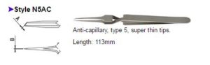 Dumont Tweezers Style N5AC, 72856-D