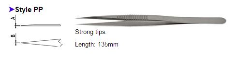 Dumont Tweezers Style PP, 0508-PP-PO