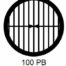 G100PB-G3, 100 mesh, parallel, Au, vial 50