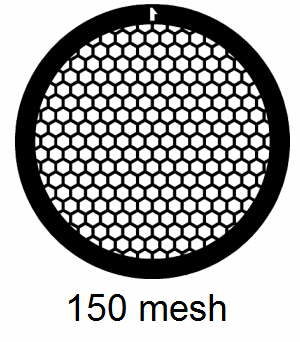 G150HEX-N3, 150 mesh, hexagonal, Ni, vial 100