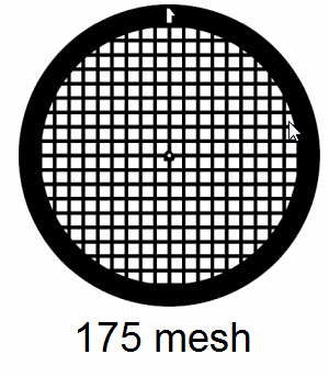 G175-C3, 175 mesh, square, Cu, vial 100