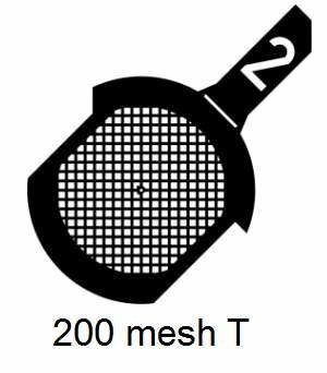G200T-CP3, 200 mesh, square, Cu/Pd, vial 100
