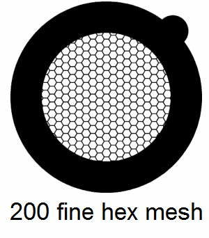 G200HH-G3, 200 fine hexagon mesh, Au, vial 50