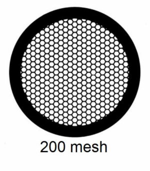 G200HEX-G3, 200 mesh, hexagonal, Au, vial 50