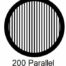 G200P-G3, 200 mesh, parallel, Au, vial 50