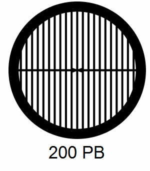 G200PB-C3, 200 mesh, parallel, Cu, vial 100
