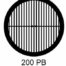 G200PB-G3, 200 mesh, parallel, Au, vial 50