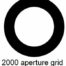 G2000HA-C3, 2000 mesh circular apertures, Cu, vial 10
