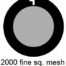 G2000HS-G3, 2000 fine square mesh, Au, vial 10