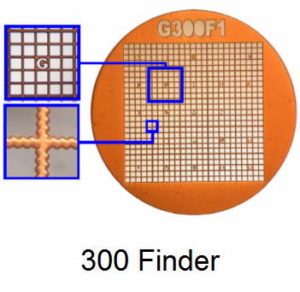 G300F1-C3, Finder grids, Cu, vial 100