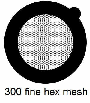 G300HH-G3, 300 fine hexagon mesh, Au, vial 50