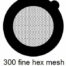 G300HH-G3, 300 fine hexagon mesh, Au, vial 50