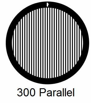 G300P-G3, 300 mesh, parallel, Au, vial 50