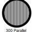 G300P-G3, 300 mesh, parallel, Au, vial 50