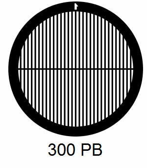G300PB-CP3, 300 mesh, parallel, Cu/Pd, vial 100