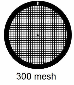 G300-CP3, 300 mesh, square, Cu/Pd, vial 100