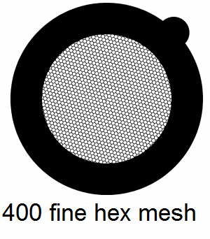 G400HH-C3, 400 fine hexagon mesh, Cu, vial 100