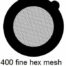 G400HH-C3, 400 fine hexagon mesh, Cu, vial 100