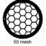 G50HEX-C3, 50 mesh, hexagonal, Cu, vial 100