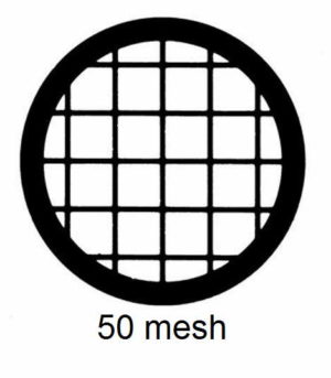 G50-CP3, 50 mesh, square, Cu/Pd, vial 100