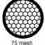 G75HEX-CP3, 75 mesh hexagonal, Cu/Pd, vial 100