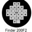 G200F2-C3, Finder grids, Cu, vial 100