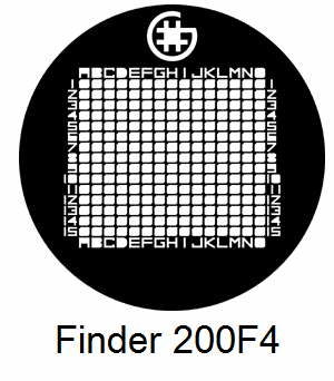 G200F4-C3, Finder grids, Cu, vial 100