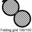 GD100/100-C3, Double folding grids, 100/100 mesh, Cu, vial 100