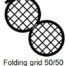 GD50/50-CP3, Double folding grids, 50/50 mesh, Cu/Pd, vial 100