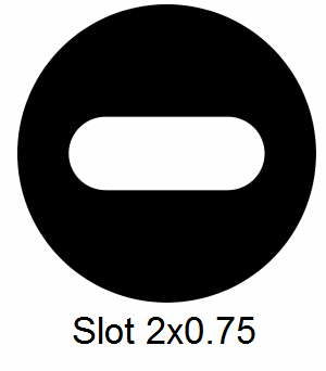 GS2x0.75-CP3, Slot grids, 2 mm x 0.75mm, Cu/Pd, vial 100
