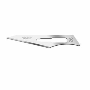 Scalpel blades shape 26. Pack of 5