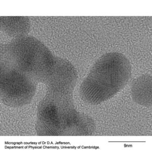 High resolution test specimen gold particles on carbon film