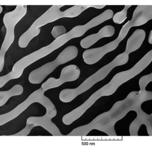 Medium resolution aluminium-tungsten dendrites